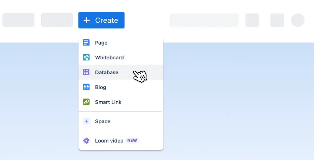 Eine Datenbank erstellen, Option 1.