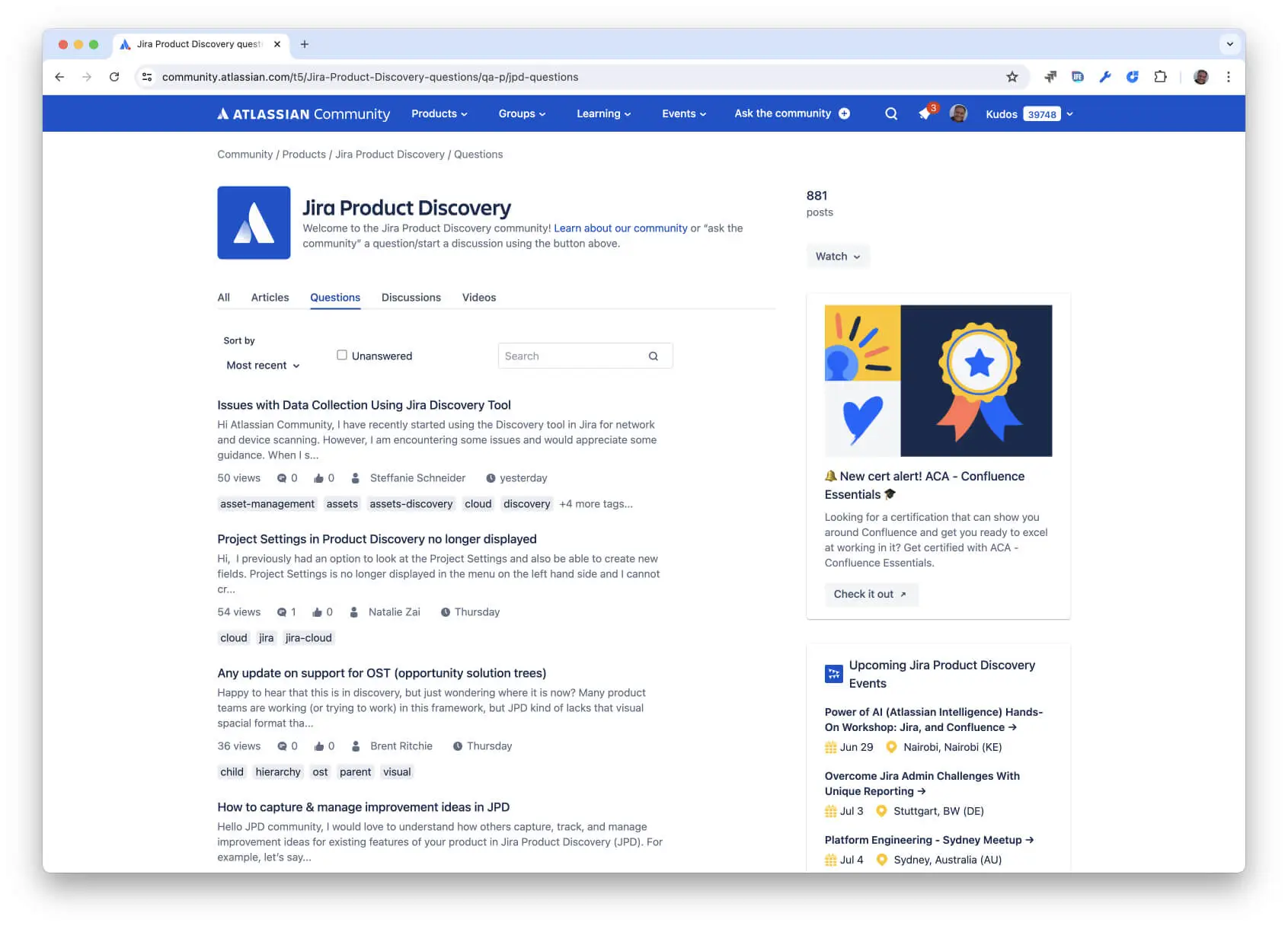 Беседы в группе Jira Product Discovery