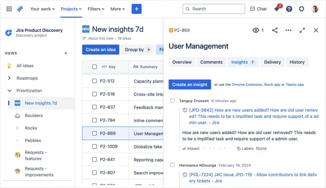 Сбор отзывов с помощью Jira Service Management в команде JPD: шаг 4