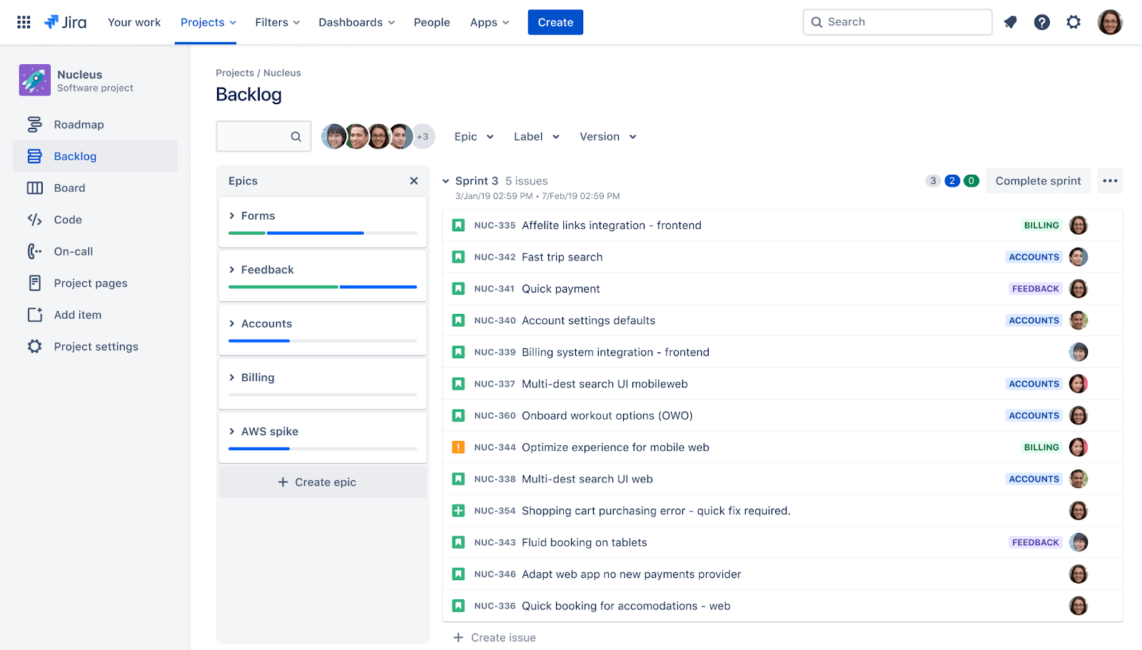 Backlog de Jira