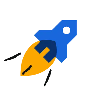 Rocket ship illo.