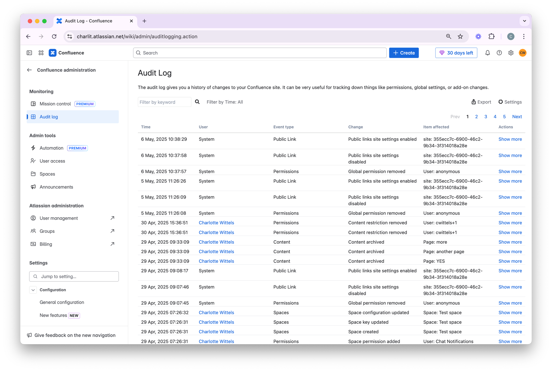 Voorvertoning van auditlogs in taakautomatisering
