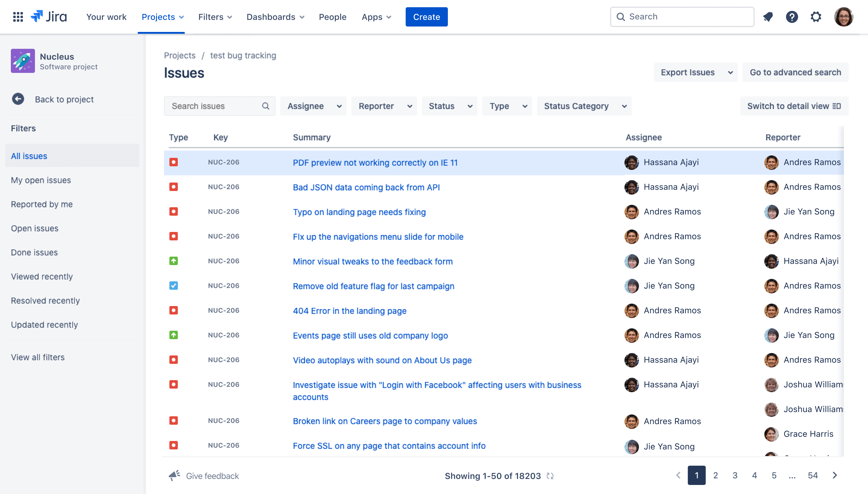 Jira 課題が追跡されている画像