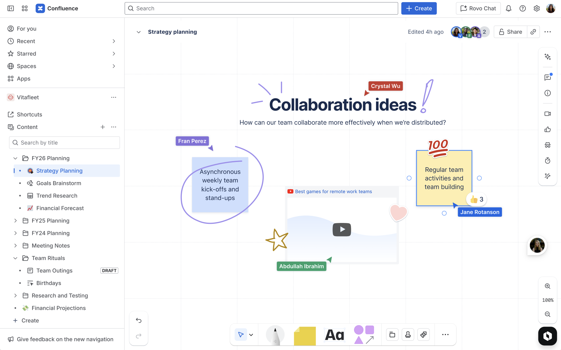 Confluence whiteboard